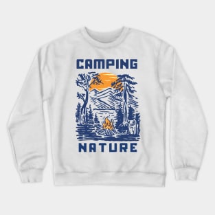 Camping on Nature Landscape Crewneck Sweatshirt